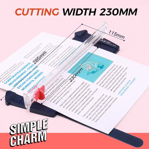 Portable Mini Scrapbooking Paper Trimmer Cutters Guillotine with Pull-out Ruler for Photo Labels Paper Cuttin