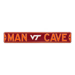 Virginia Tech Hokies Steel Street Sign with Logo-MAN CAVE