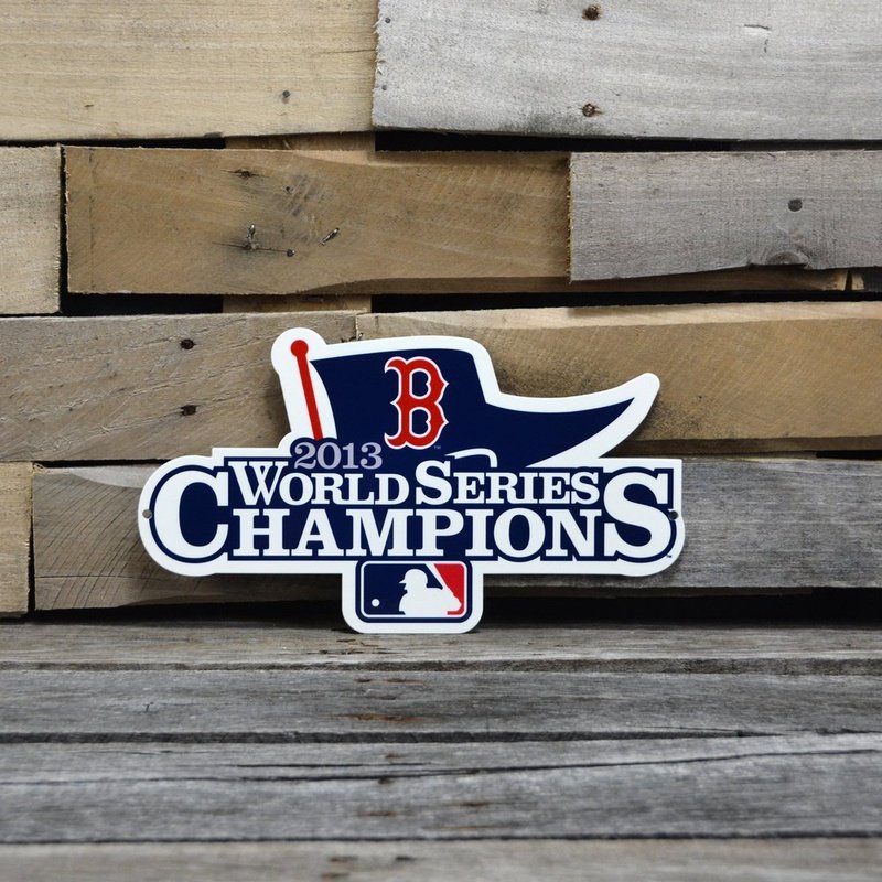Boston Red Sox Laser Cut Steel Logo Spirit Size-WS Champions