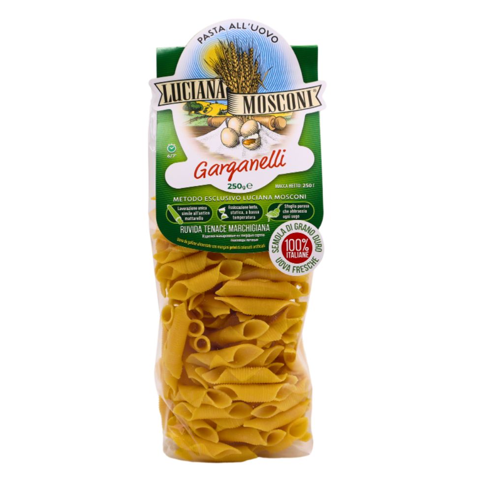 Luciana Mosconi Garganelli Egg Pasta (250g) – Real Italiano