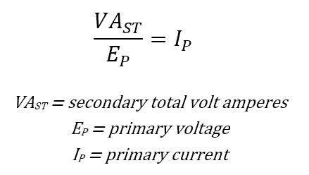 Primary current formula.