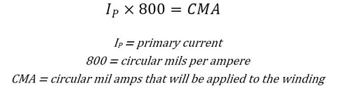 Circular mil amps formula