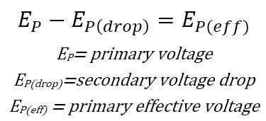 Primary Effective Voltage Formula