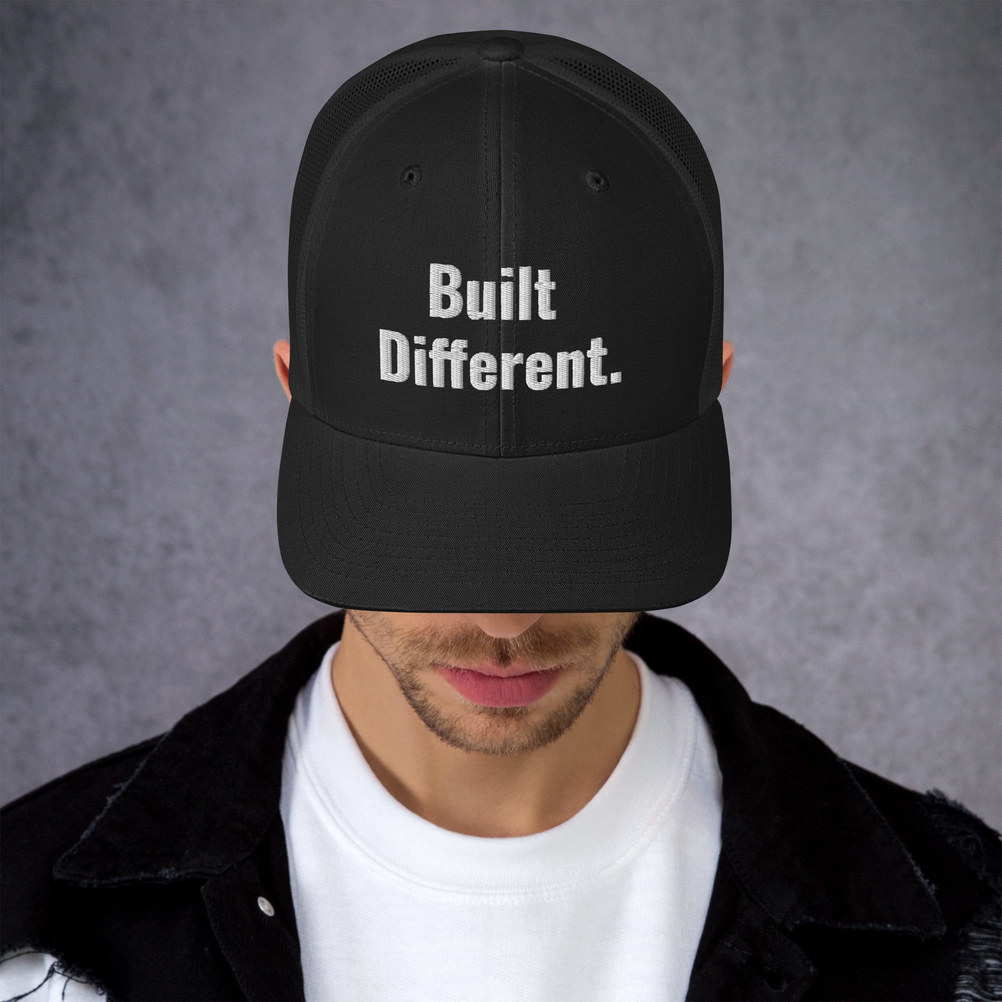 “BUILT DIFFERENT.” Trucker Cap | PeakFit Apparel