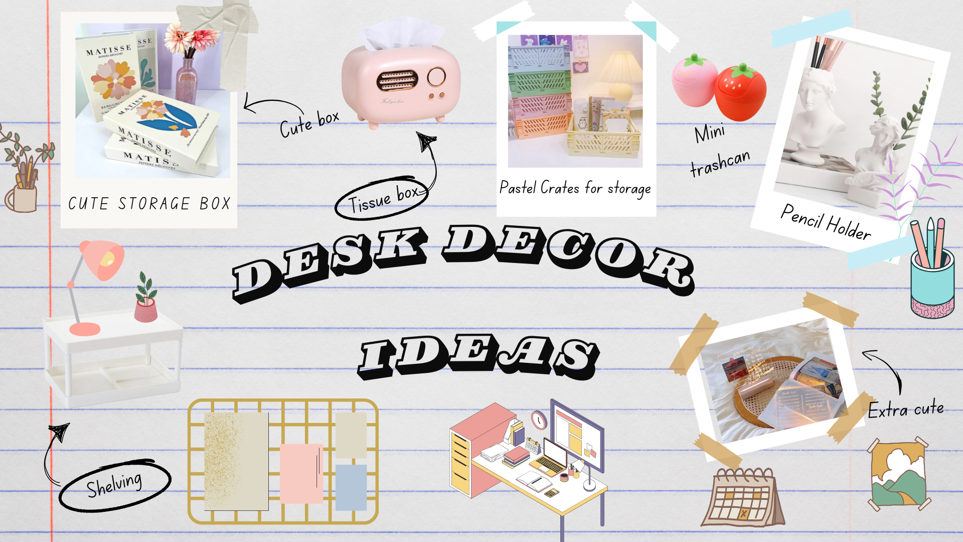 Desk items for content creators