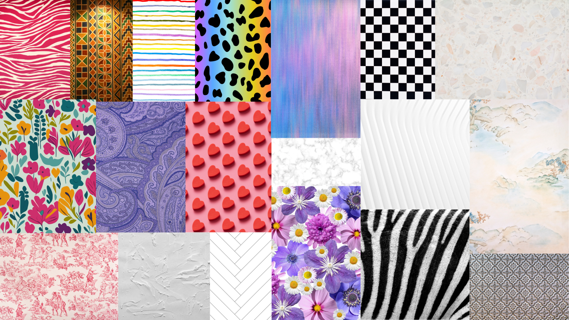 maximalism pattern collage