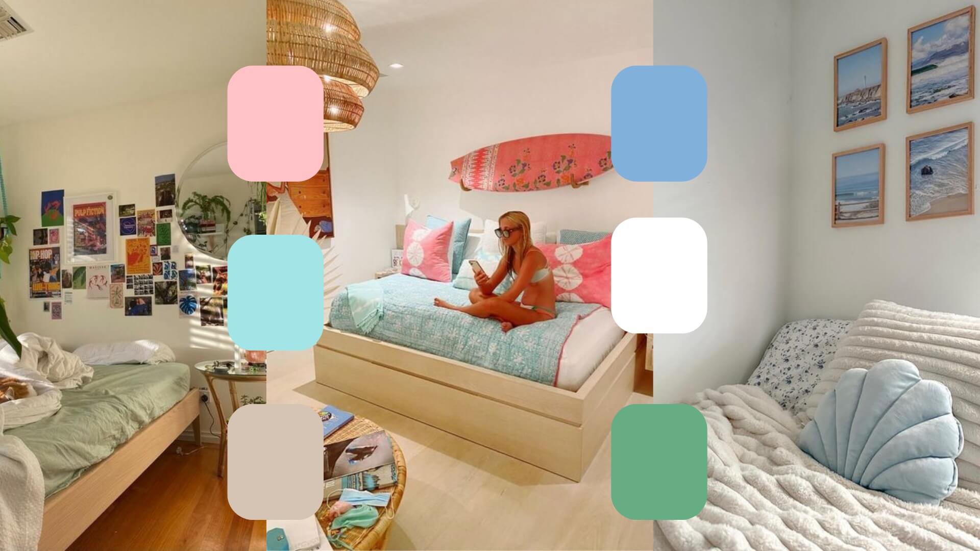 aesthetic bedding bright color palette