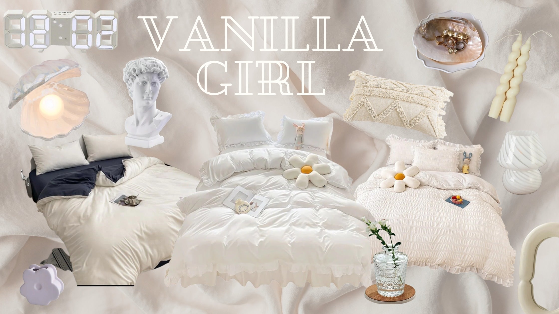vanilla girl aesthetic bedroom decor ideas roomtery