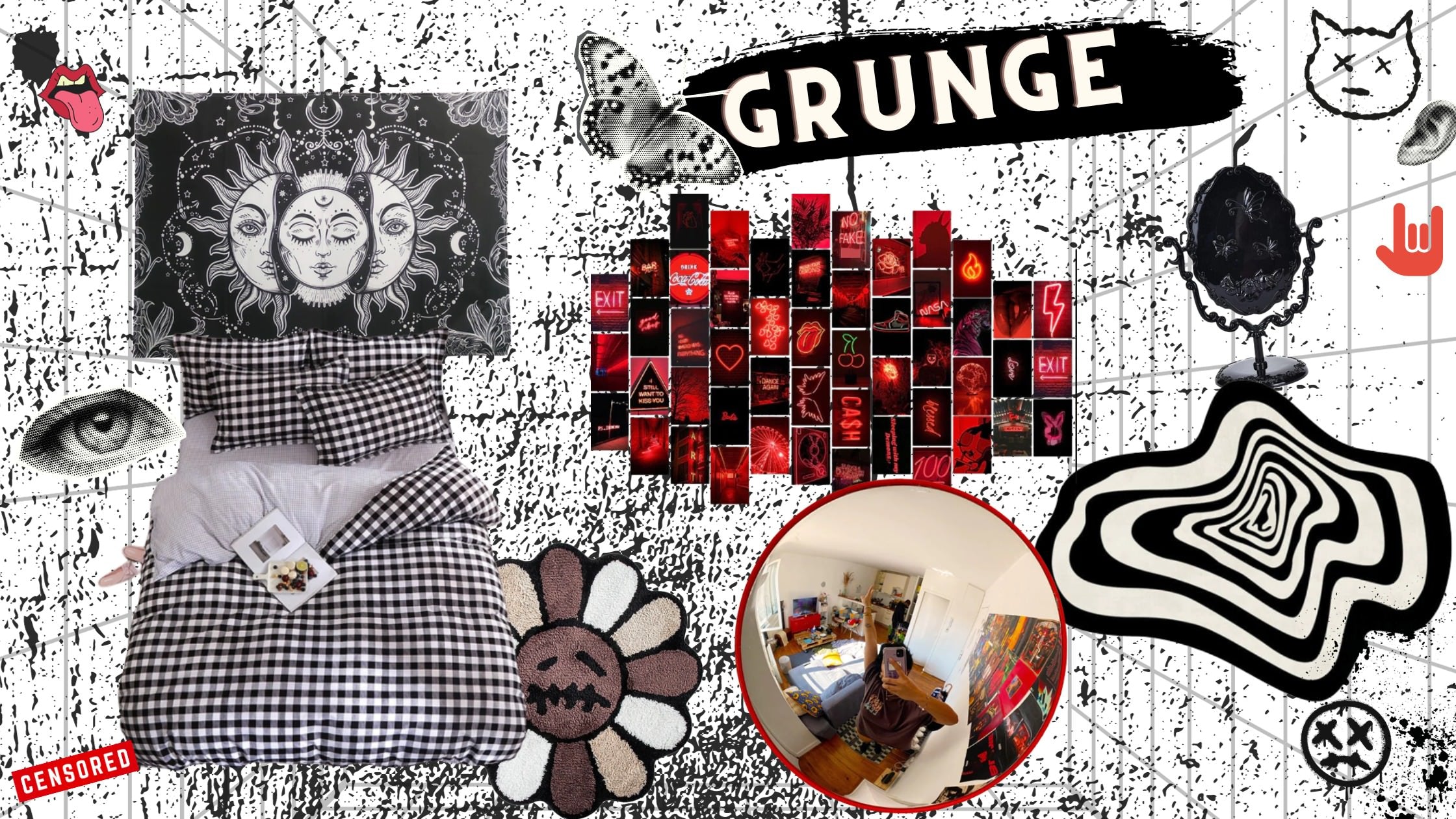 grunge aesthetic bedroom decor ideas roomtery