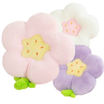 Terry Flowers Plush Seat Cushion - Shop Online on roomtery