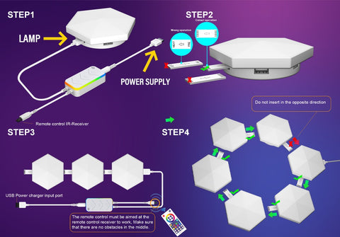 hexagon panel led lights