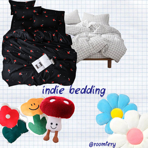 indie aesthetic room bedding and throws