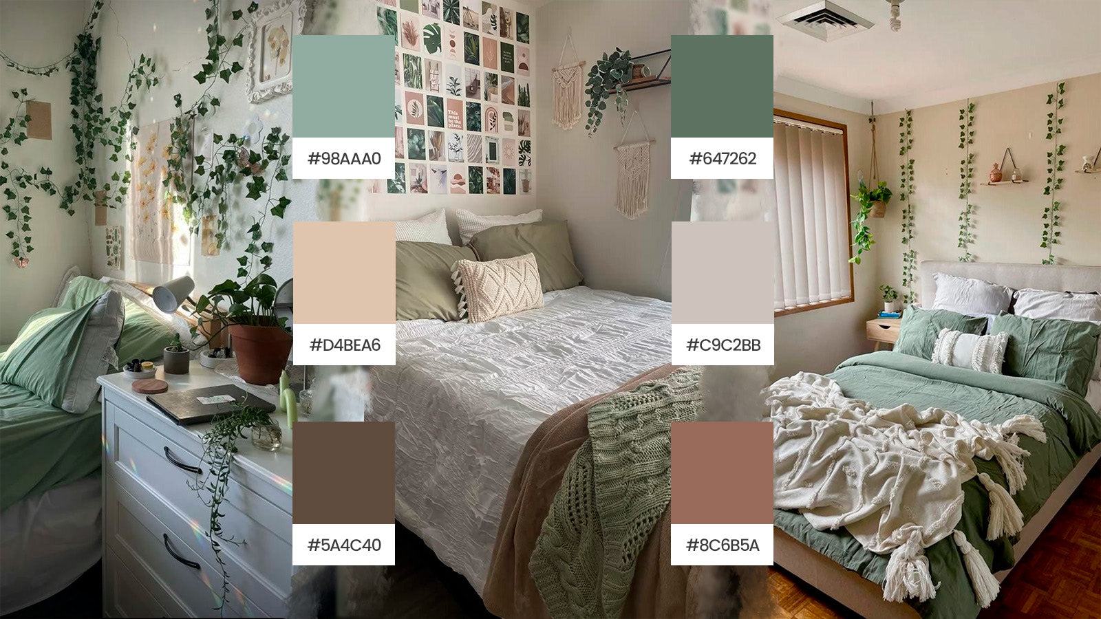 sage green aesthetic room color palette