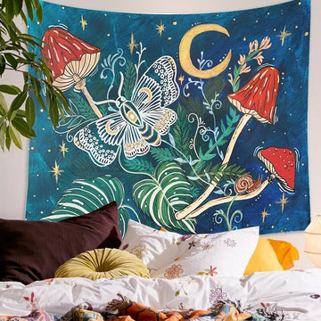 Wildflowers Tapestry, aesthetic tapestries