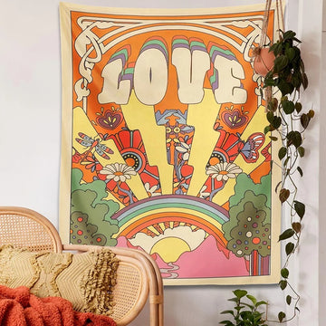 Badmeri Bright color tapestry online dorm room wall decor tapestries