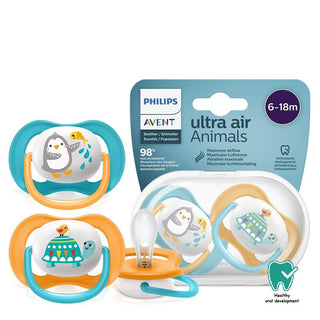 Chupete Philips Avent Ultra Air Animals 6-18m 2 ud.