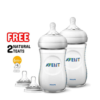 Avent Natural Teat - Fast Flow 4 Hole 6mth+ (2)
