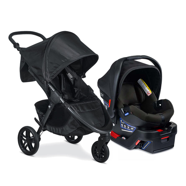 britax stroller fold up