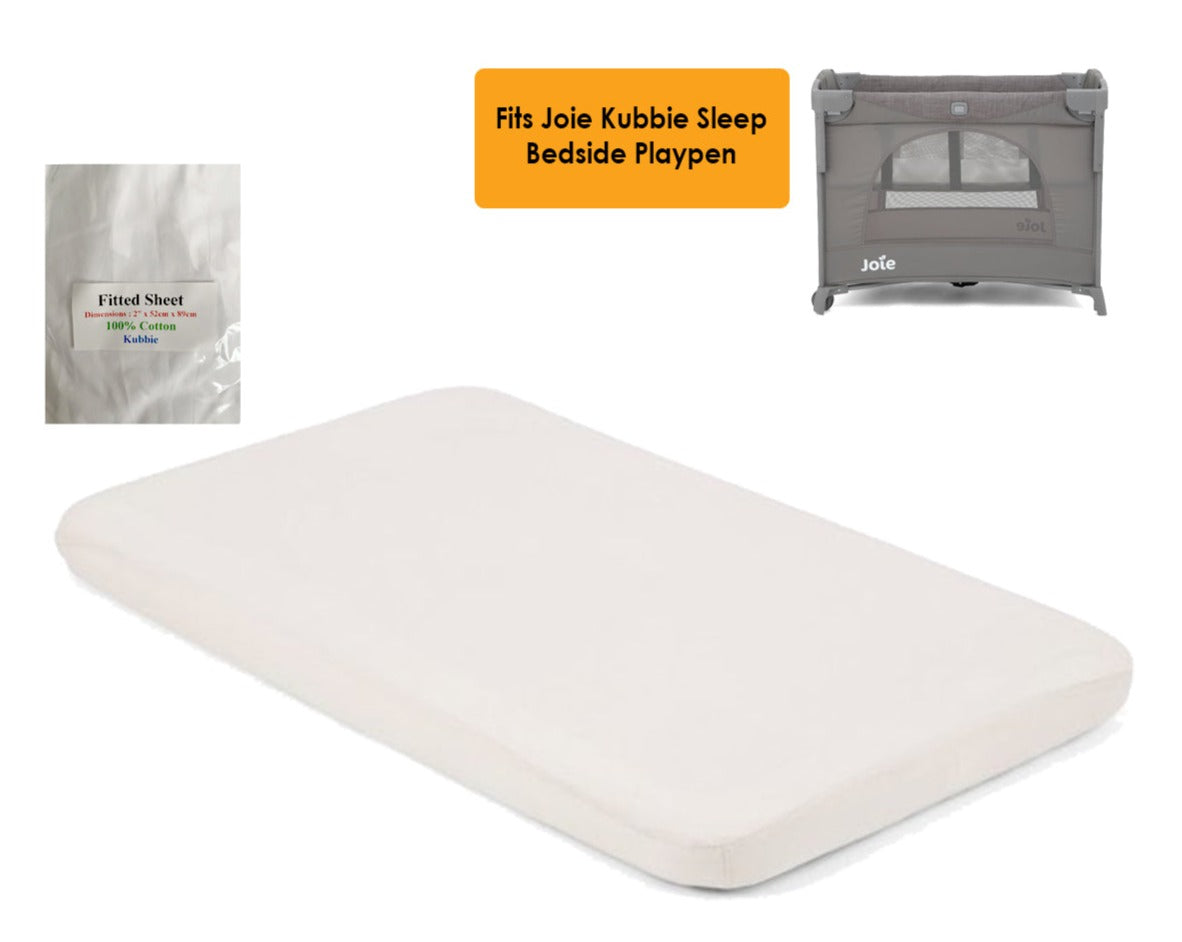 joie kubbie sleep mattress size