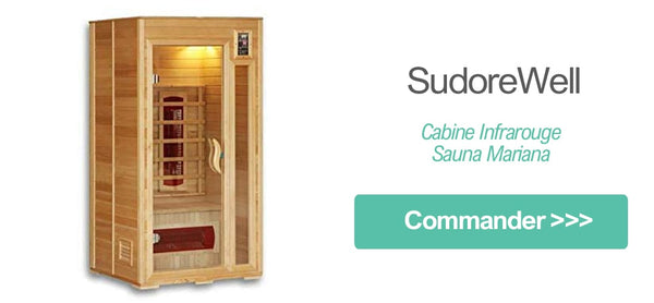 sauna infrarouge amazon en bois