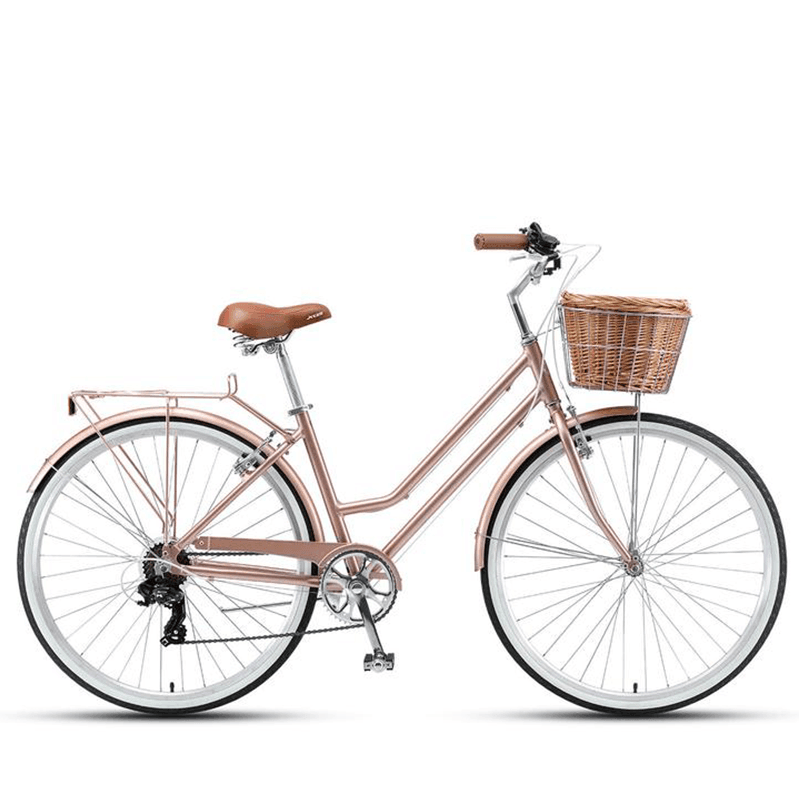 rose gold bike basket