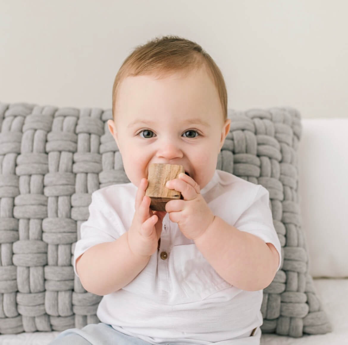 yellow brick road photography with wooden baby blocks