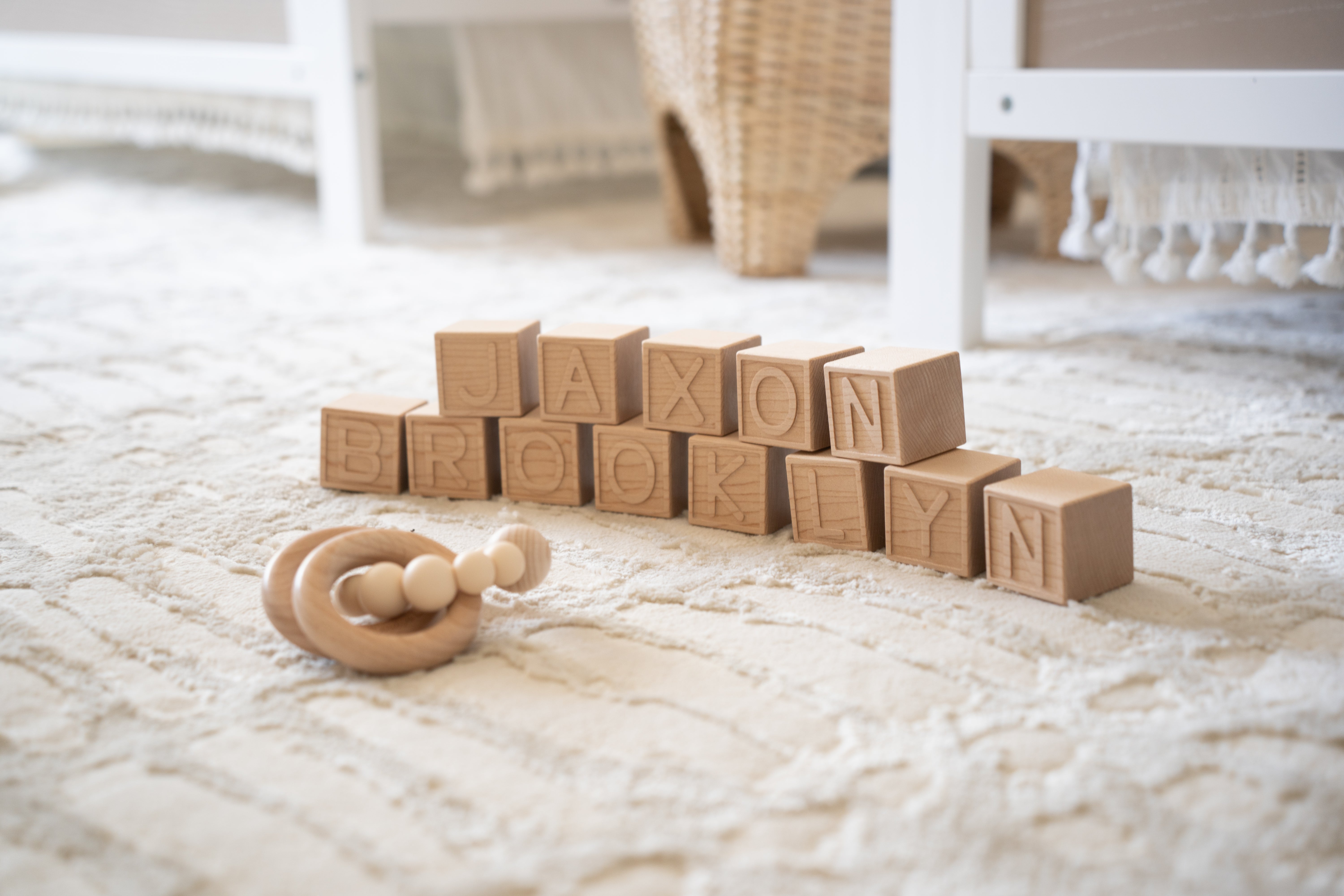 maple baby name blocks