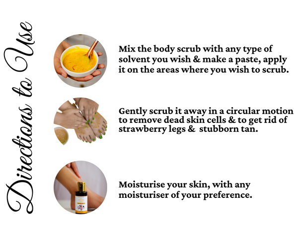 kanakam body scrub and polish directions to use