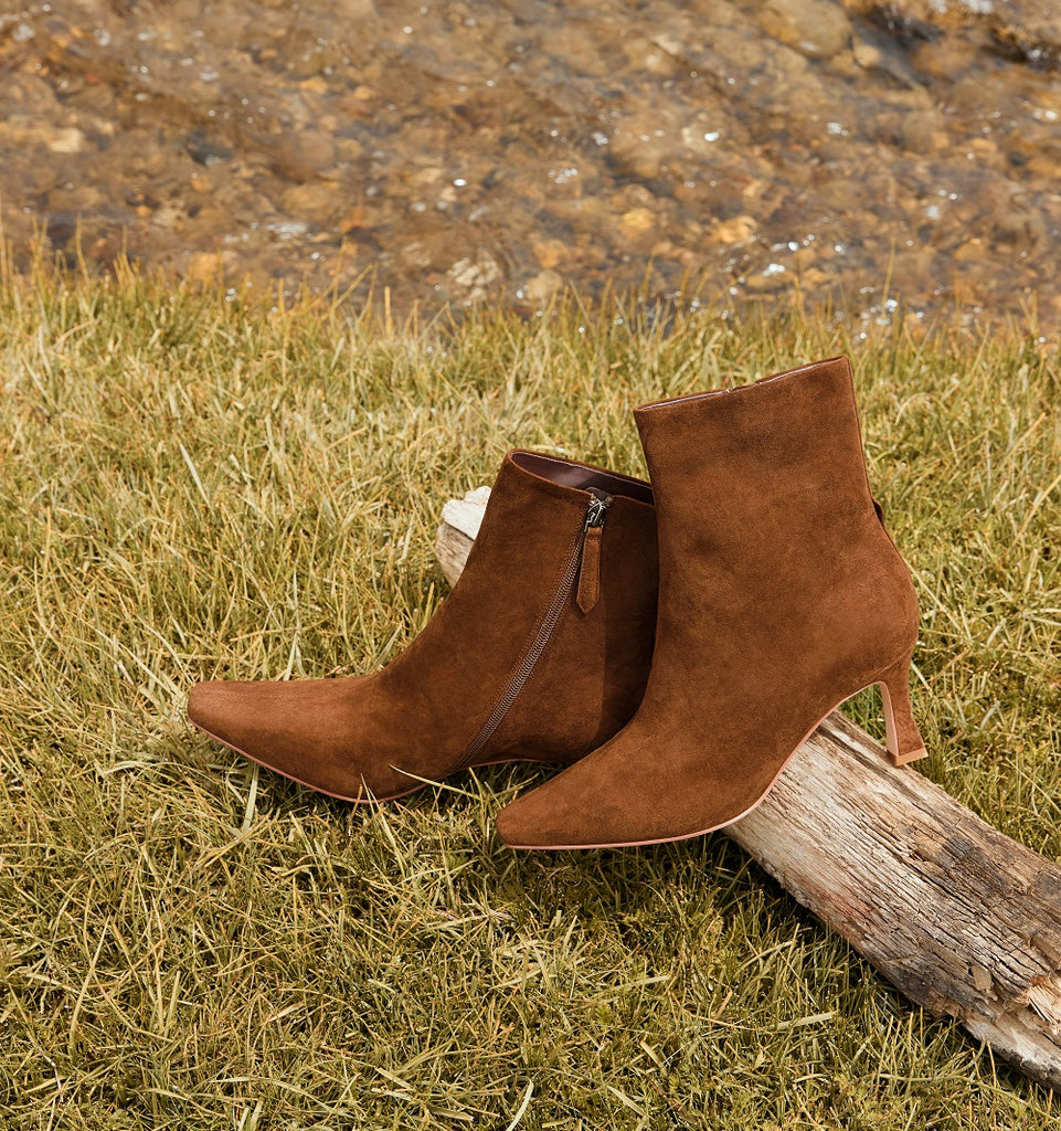 brown ankle boots