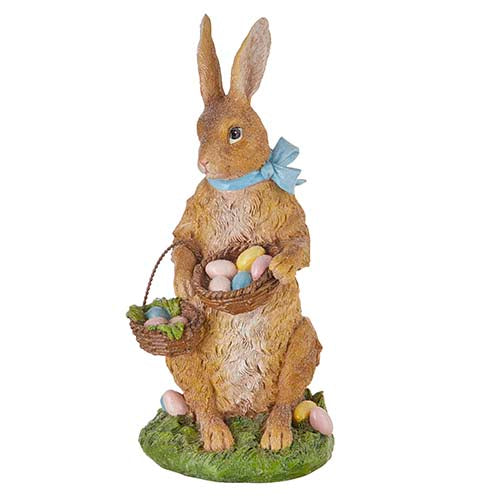  RAZ Imports 4111071 Small Painted Gold Stone Rabbits - Set of 2  Bunnies - Elegant Easter Decor - Farmhouse Decor : Home & Kitchen