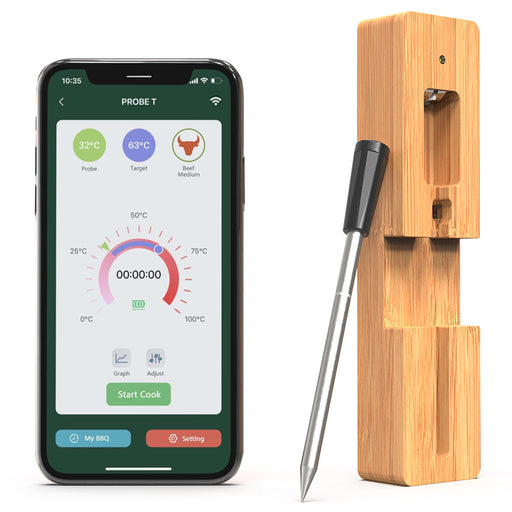 THE-372 Wireless Meat Thermometer for Remote Monitoring