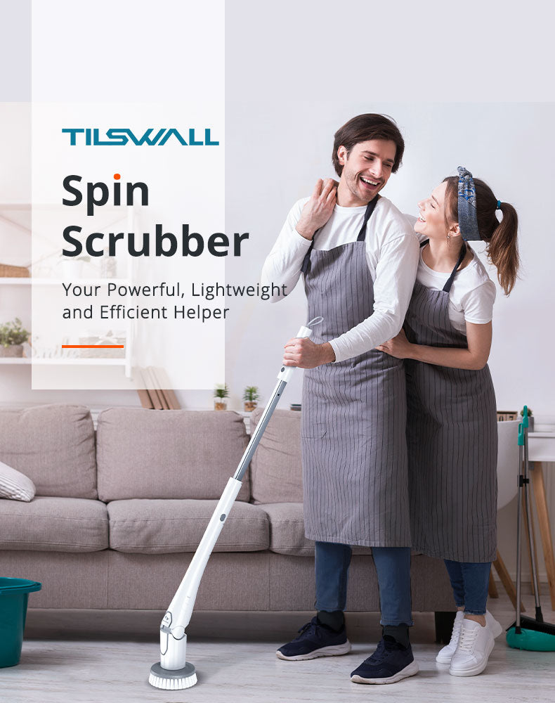 Tilswall Electric Spin Scrubber Review - no more down on your knees  scrubbing! - The Gadgeteer