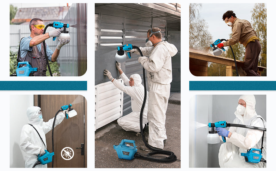 the Tilswall electric paint sprayer gun for a wide range of uses