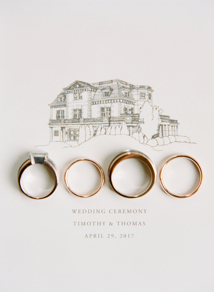 simple elegant wedding stationery