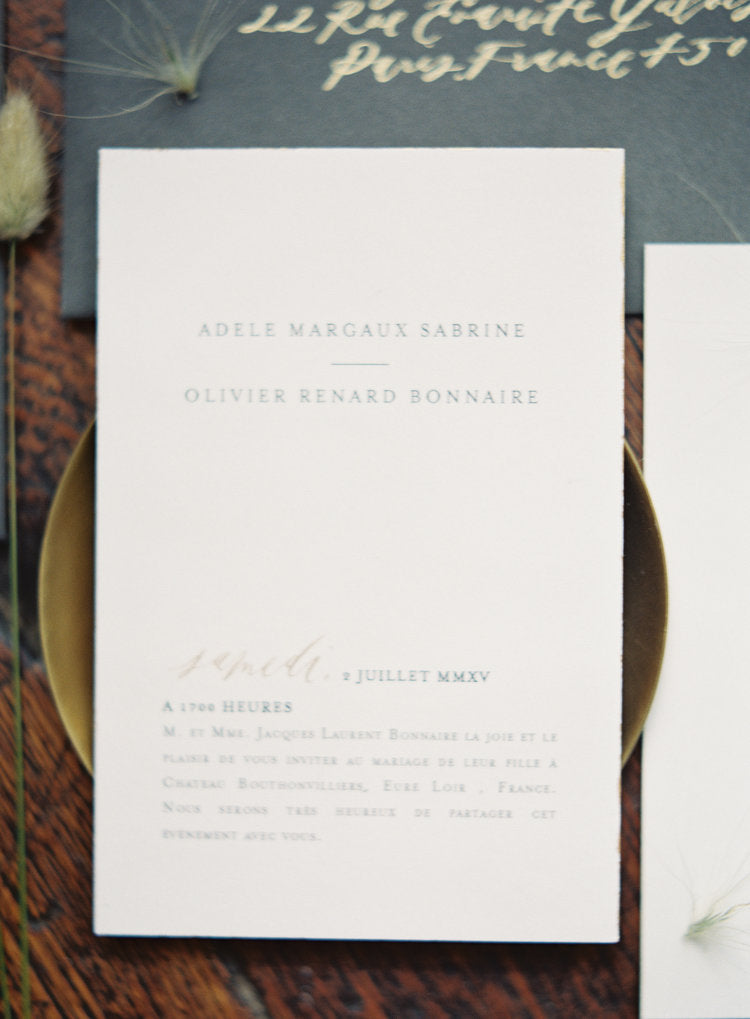 modern minimalist invitation