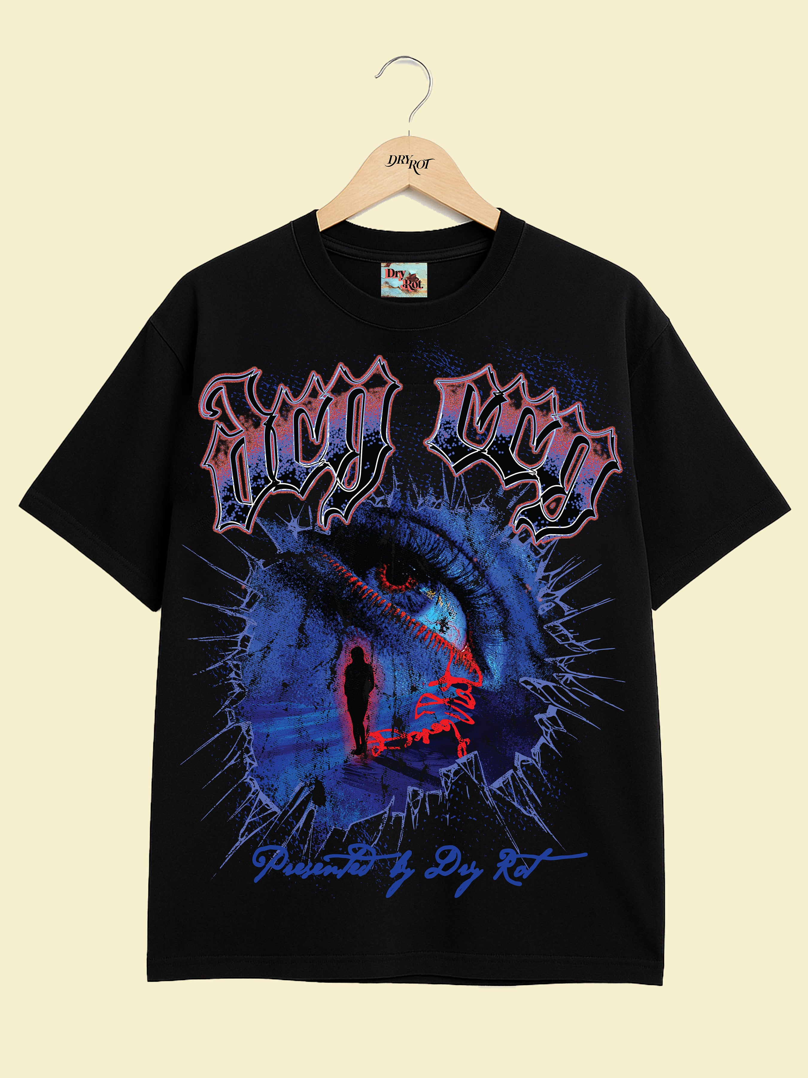 DRY ROT OVER SIZED DRY CRY TEE BLACK