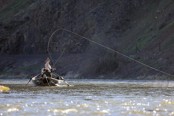Yakima River fly fishing...fish on!