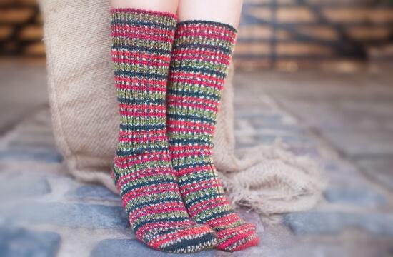 Stripe-socks-live-on-stone-floor