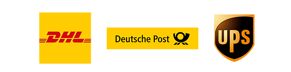 Sendfirmen DHL, Deutsche Post, UPS