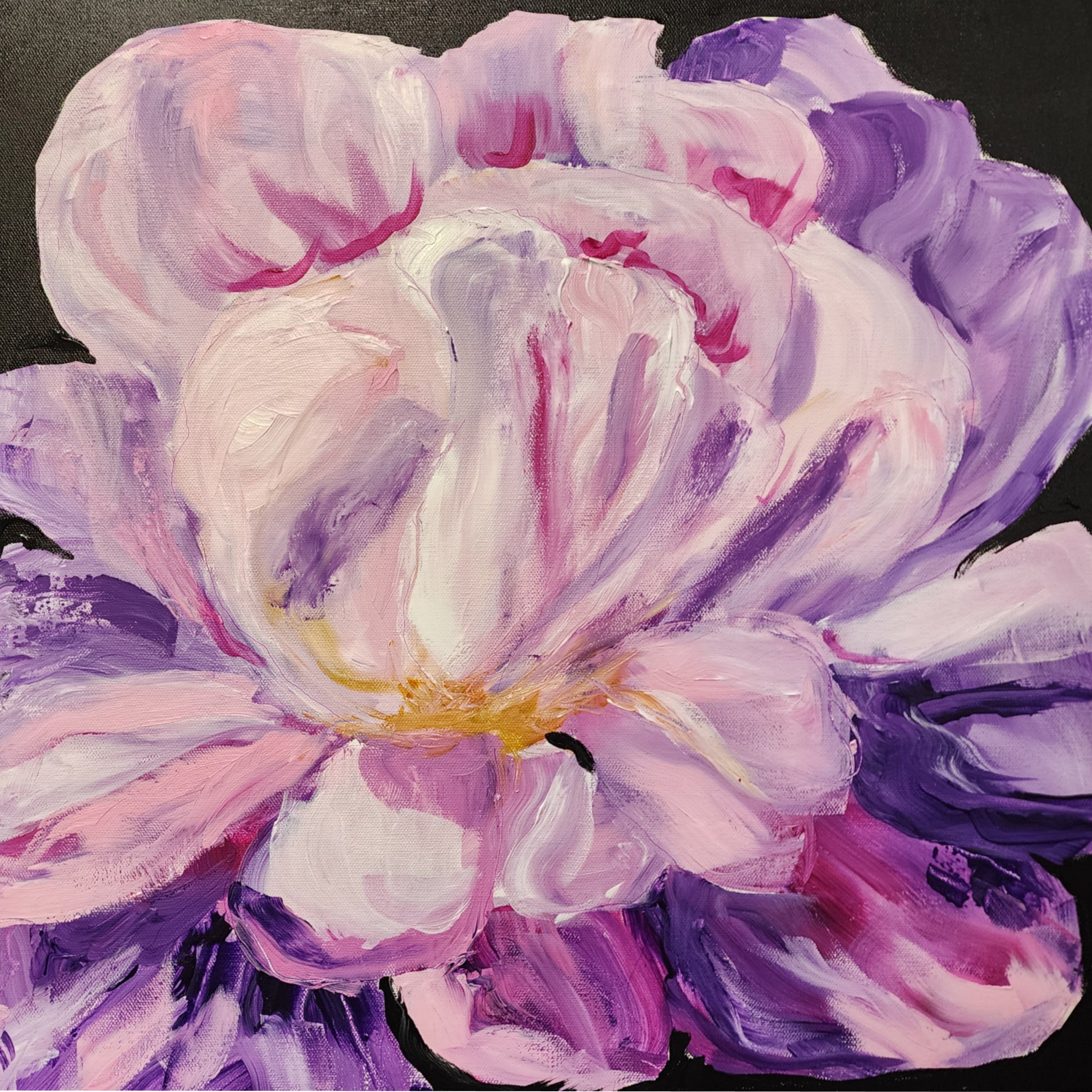 Peony Abstract - "20 x 20"
