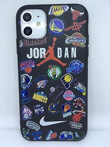 Coque pour iPhone 11 Jordan Basketball Logo Noir