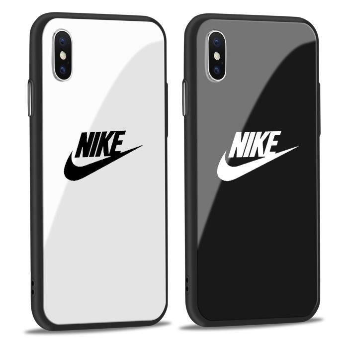Nike Coque iPhone X Verre Blanc Achat coque bumper pas