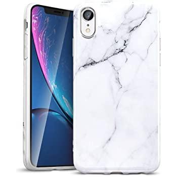 AROYI 3 x Coque iPhone XR Marbre iPhone Coque Silicone Motif Marbre  Housse Etui de Protection Bumper en TPU Souple pour iPhone XR