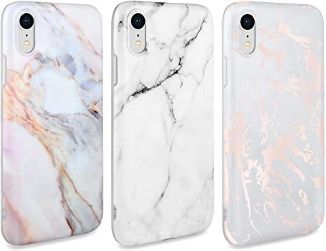 ESR Coque iPhone XR 2018 Marbre iPhone Coque Silicone Motif Marbre Housse  Etui de Protection Bumper en TPU Souple Lustré pour Apple iPhone XR (2018)  61 Pouces (Série Marble Noir Marquina)