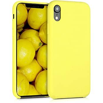 Coque iphone xr jaune pastel