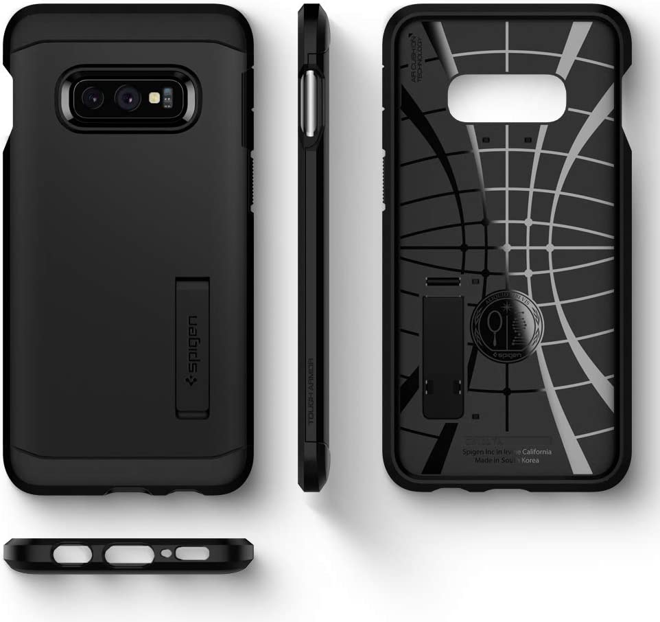 Spigen Coque Samsung Galaxy S10e [Tough Armor] Protection Renforcé Anti Choc Double structure [Gunmetal] (609CS25841)