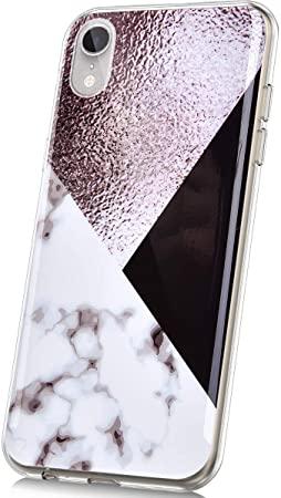 MoreChioce Compatible avec Coque iPhone XRCompatible avec Coque iPhone XR  Silicone MarbreJolie Drapeau Tricolore Hybrid Crystal Flexible Gel Souple  TPU Bumper Anti-Rayures Defender