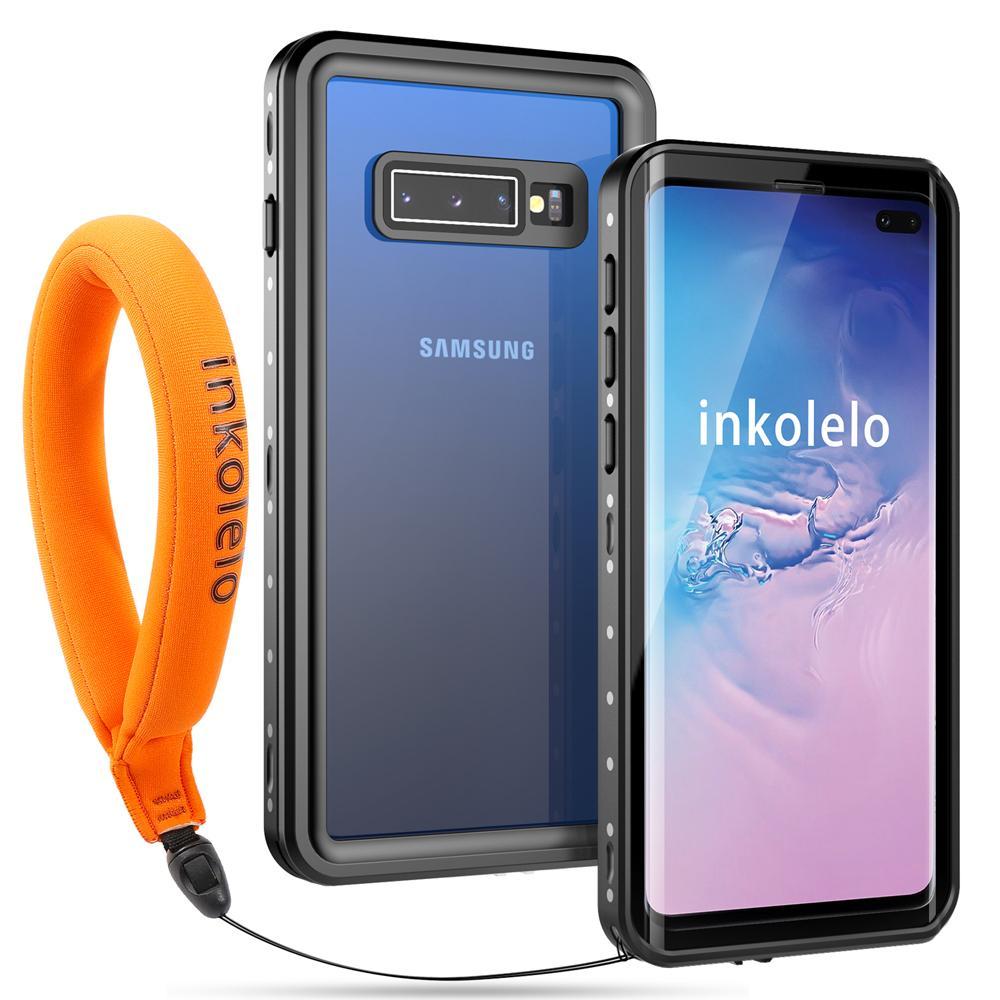 inkolelo Coque Étanche pour Samsung Galaxy S10 360° Protection Waterproof Housse [Antichoc] [Capteur d'empreintes Digitales] (Noir)