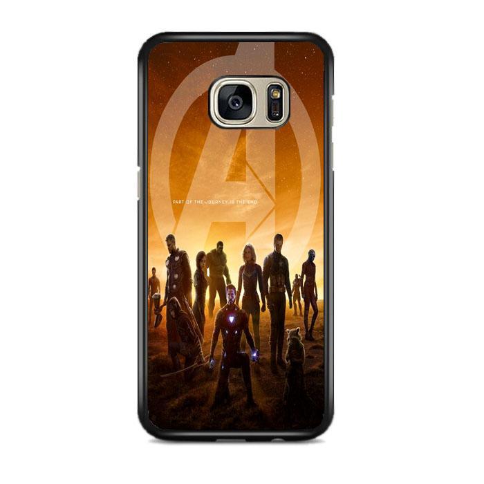 Avenger Part Of The Journey Is The End Orange Samsung Galaxy S7 EDGE Case