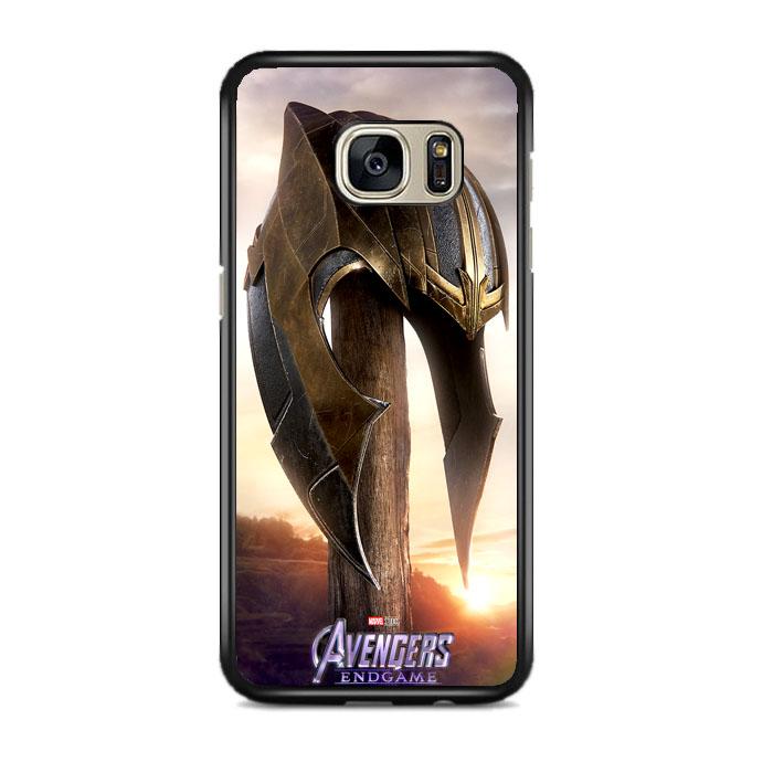 Avengers Endgame Helmet Thanos Poster Samsung Galaxy S7 EDGE Case